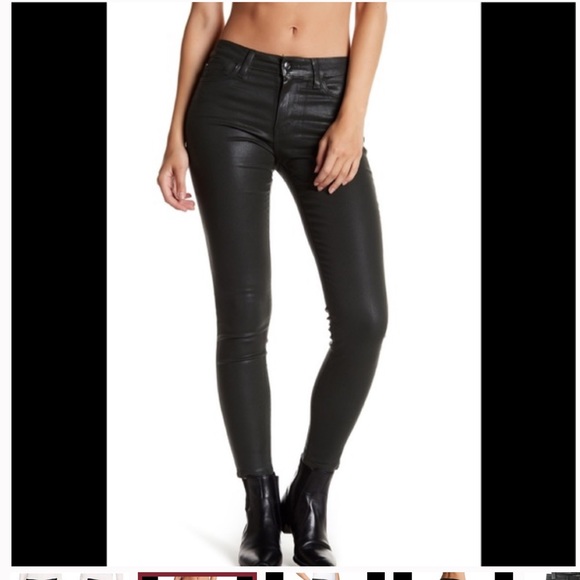 Joes Sz 28 Icon black coated jeans skinny mid rise - Picture 1 of 8